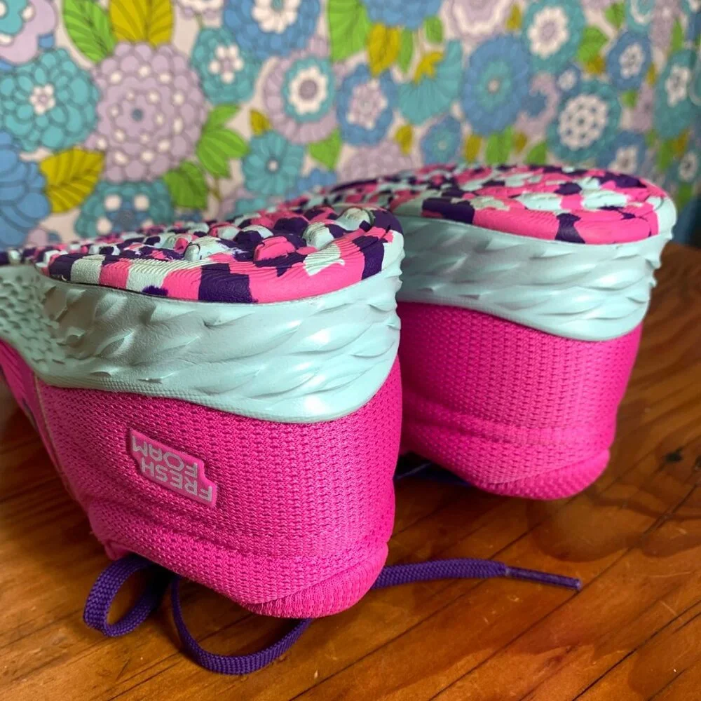 New Balance Kids Hot Pink and Purple Sneakers